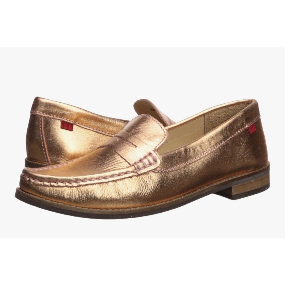 MARC JOSEPH New York Kids Penny Loafer Shoe‎ Rose Gold Leather NEW Toddler 12.5